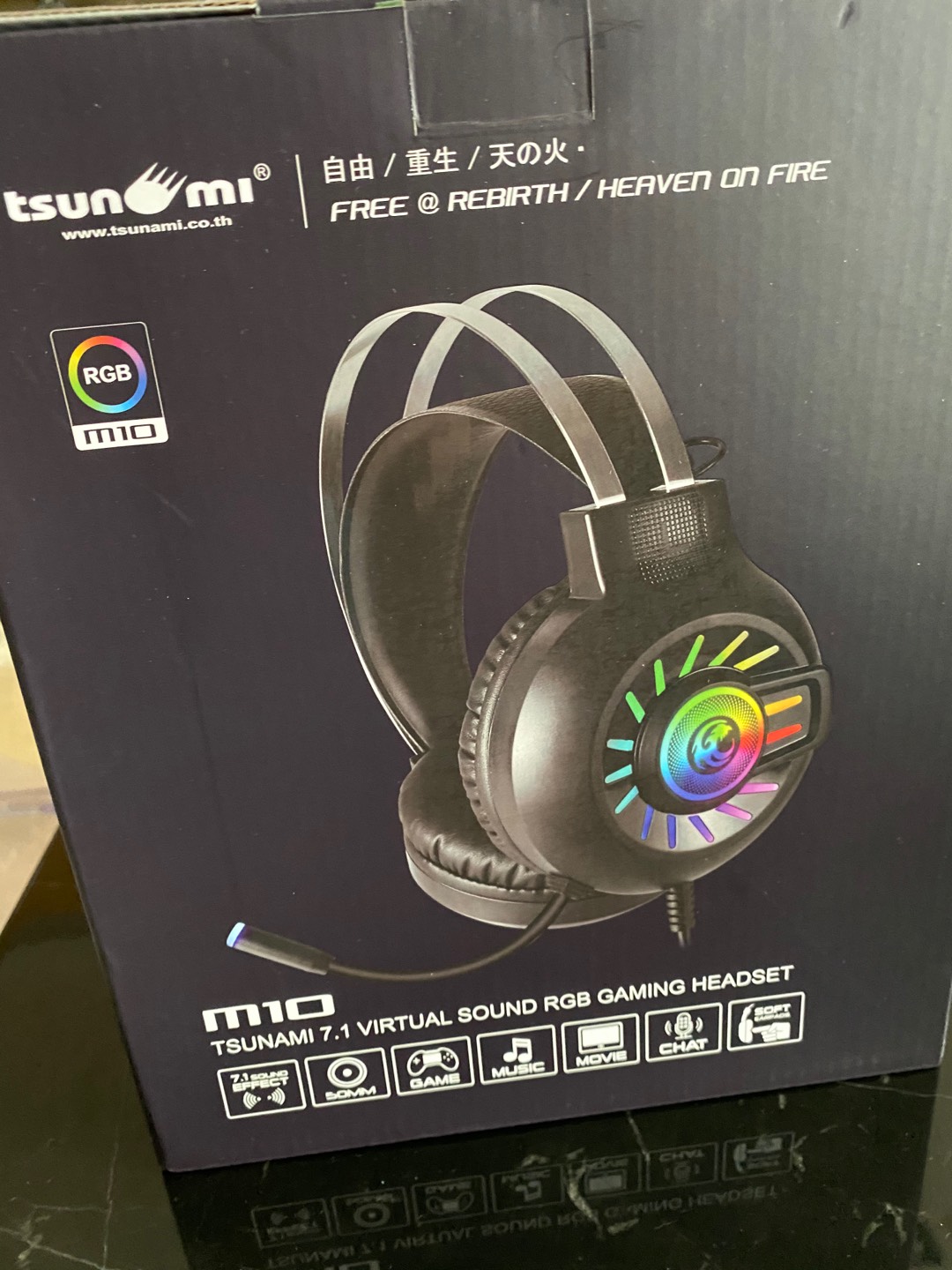 tsunami m10 7.1 surround sound rgb headset