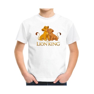 เสื้อยืด พิมพ์ลายการ์ตูน The Lion King Happy Family สําหรับเด็ก