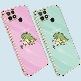 เคสโทรศัพท์มือถือ ลายไดโนเสาร์น่ารัก หรูหรา สําหรับ OPPO A15 A15s A16 A16S A35 A12 A12E A5s A3s A54 A54s A74 A94 A95 Reno5F A93