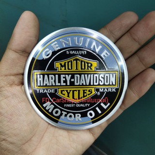 โลโก้ Harley Davidson ขนาด9×9cm ลายฝาถังน้ำมัน