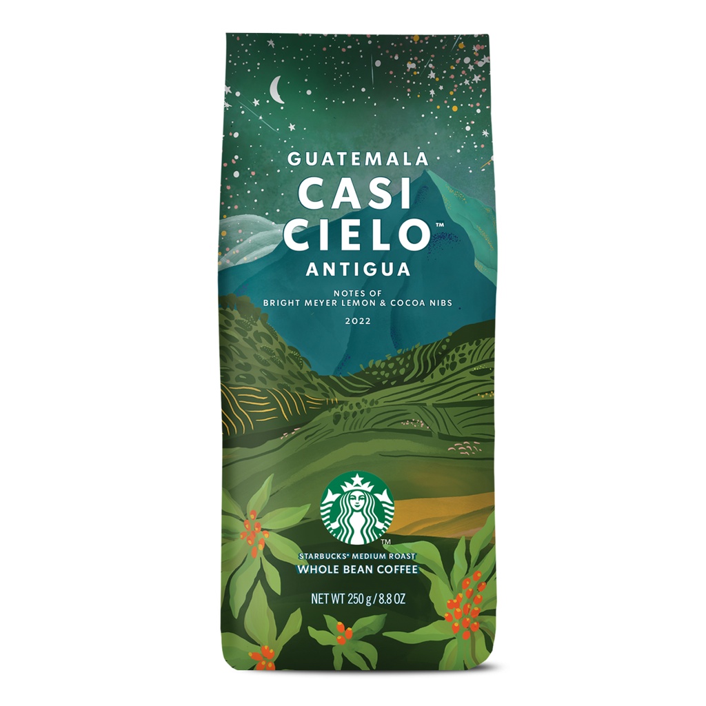 BB 01/04/2022 เมล็ดกาแฟคั่ว Starbucks Guatemala Casi Cielo Whole Bean