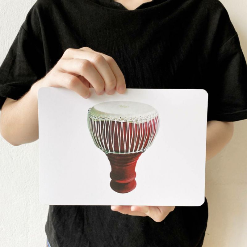 แฟลชการ์ดเครื่องดนตรีไทย แผ่นใหญ่ Flash Card Thai Instrument เครื่องดนตรีไทย KP031 2WinBookToys