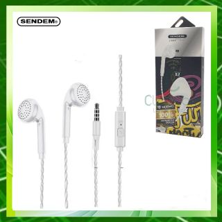 Sendem Mini X2 In Ear Bass HIFI Earbud Flat Head Earphone With Mic