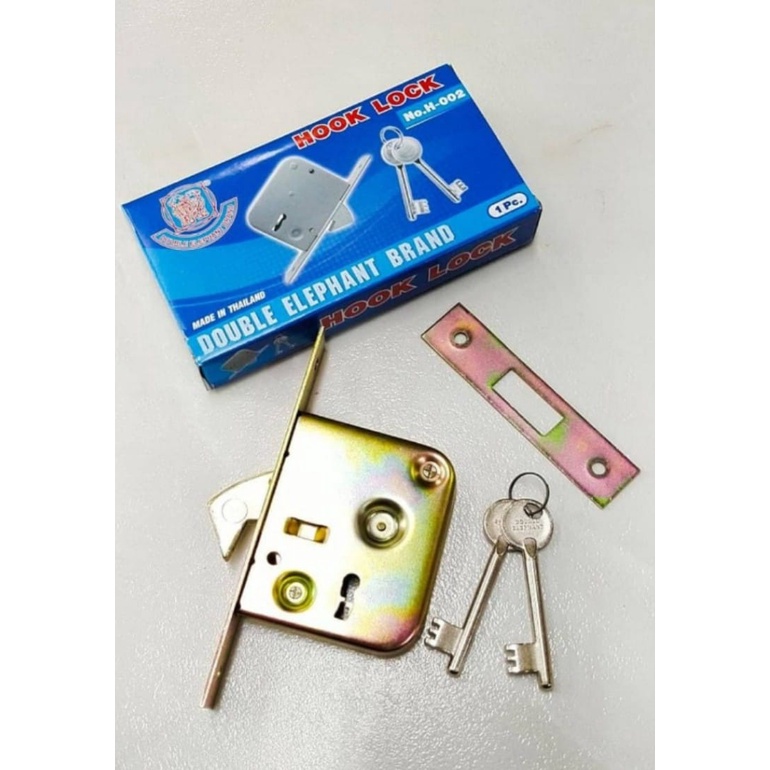 DOUBLE ELEPHANT RAINBOW HOOK LOCK / ล็อคประตูเหล็ก FUDA LOCK
