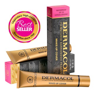 Dermacol เดอมาคอล รองพื้นปกปิดขั้นเทพ ขนาด 30 g.✔ปกปิดได้ถึง 98%  ✔ กันน้ำ ระดับเล่นสงกรานต์แล้วยังกริบ  ✔ กันแดด spf30