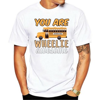 เสื้อยืด คอกลม พิมพ์ลายรถบัส You Are Wheelie 100% แฟชั่นสําหรับผู้ชาย และผู้หญิง 2021