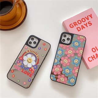 CASETiFY เคสโทรศัพท์มือถือซิลิโคนลายดอกเดซี่สีรุ้งสําหรับ Iphone 13 Pro Max 12 11 Pro Max Xr X Xs Max 7/8 Plus Se2020 Ins