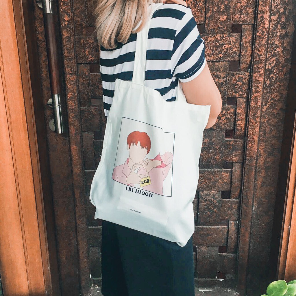 Wo02 - WANNAONE - PARK JIHOON - JEOJANG - TOTEBAG CANVAS CANVAS KPOP