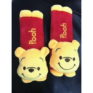 ปลอกหุ้มเบลท์ หุ้มเบลท์ หุ้มสายเป้ หุ้มมือจับตู้เย็น ลาย  POOH  หมี พูห์ เหลือง  (1 pack ได้ 2 ชิ้น) ผ้าขนนุ่มมือ บุนุ่ม