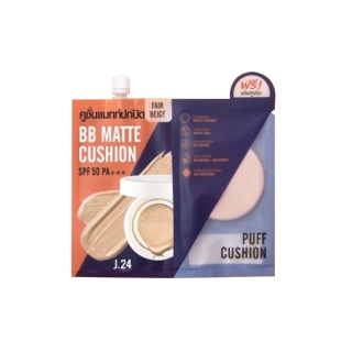 แถม พัฟ cathy doll J24 BB Matte Cushion SPF50 PA+++ 7g บีบี คุชชั่น คูชั่น ปกปิด คุมมัน พร้อมพัฟ