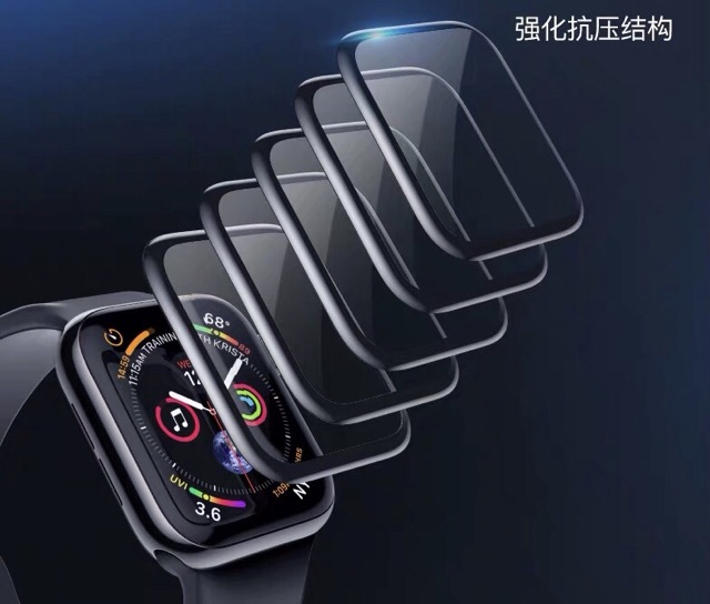 {ถูกสุด}!!ฟิล์มกระตกนาฬิกา S2,S3,S4,S5,S6,Se ฟิล์มกระจก AP Watch สำหรับซีรี่1/2/3/4/5,Se เต็มจอ 3D ราคา ถูกที่สุด ดีลบีเคเค แกลเลอรีภาพที่ 5