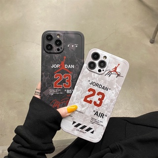 เคสซิลิโคน สำหรับ ไอโฟน iPhone 13 Pro Max iPhone 12 Pro Max iPhone 11 Pro Max iPhone X XR XS Max Cartoon จอร์แดน JORDAN No. 23 Silicone Case