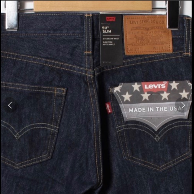 Levi'S Lot 511 Premium Big E. Usa 2300 สีเข้ม | Shopee Thailand