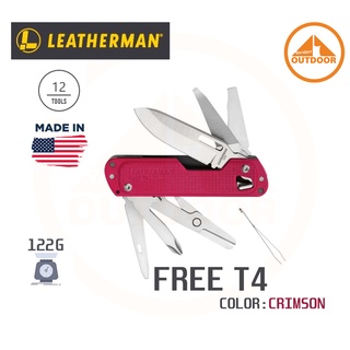 Leatherman FREE T4 #Crimson