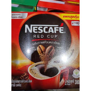 NESCAFÉ RED CUP available 190 cups 380g มีอาราบิก้าคั่วบดละเอียด