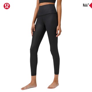 กางเกงโยคะ เทรนนิ่งเอวสูง Lululemonของแท้!!รุ่นAlign™ Pant28นิ้ว- Lattice Work Emboss Black(ไม่ใช่งานจีน)