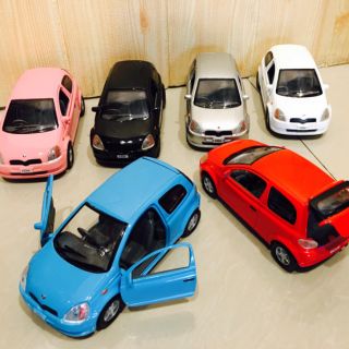 Toyota VITZ / Toyota Yaris โมเดลรถเหล็ก โตโยต้ายาริส Scale 1:25 คันใหญ่ เปิดท้ายได้ มีลาน