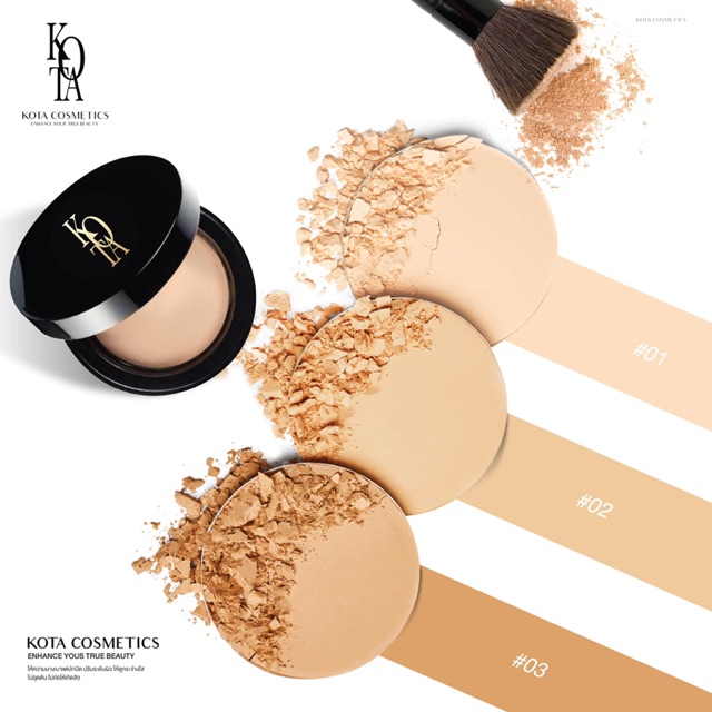 [ร้านบริษัท]KOTA AMELIA KOTA POWDER  SPF 30 (แป้งพัฟนำเข้าจากเกาหลี) แป้งคุมมัน ปกปิด บางเบามาก กันน้ำ กันเหงื่อ ไม่เยิ้
