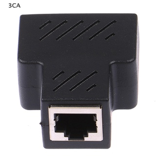 3CA 1 To 2 Ways RJ45 Female Splitter Ethernet Network Cable Double Connector Adapter 3C