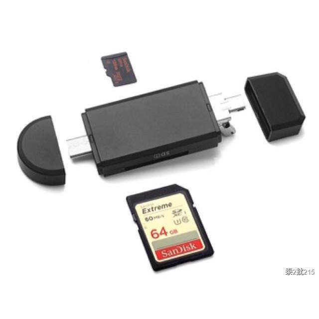 USB TypeC/OTG Card Reader/Writer For PC & Smart Mobilephones Shopee