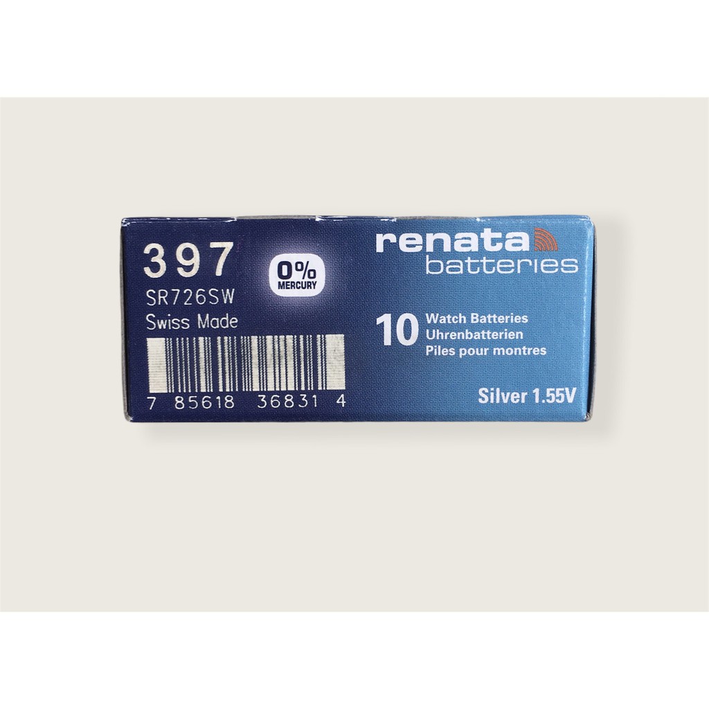 กล่อง 10 ก้อน Renata SR726SW 726 397 ถ่านสวิส