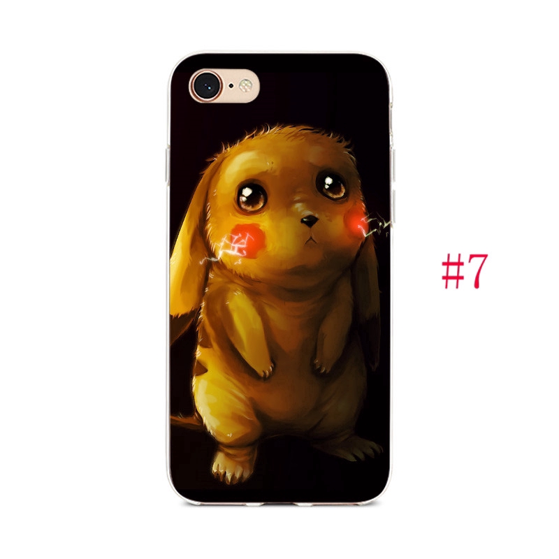 เคสโทรศัพท์มือถือ For iPhone X 8 7 6S 6 Plus 5 5s SE ปลอก TPU อ่อน กระต่าย Pikachu #8
