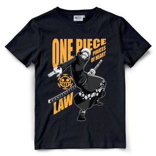 ผ้าฝ้าย 100%Dextreme เสื้อวันพีซ One Piece LawS-3XL