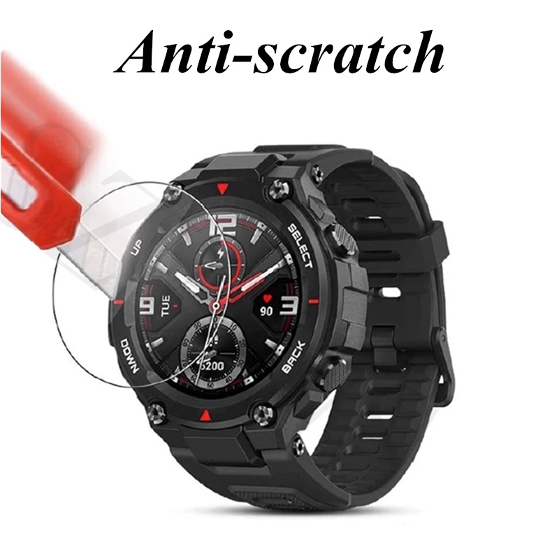 Amazfit T-Rex 3/T-Rex 2/Amazfit Balance 2 Protector กระจกนิรภัยป้องกันหน้าจอสําหรับ Huami Amazfit T-Rex Pro ราคา ถูกที่สุด ดีลบีเคเค แกลเลอรีภาพที่ 2