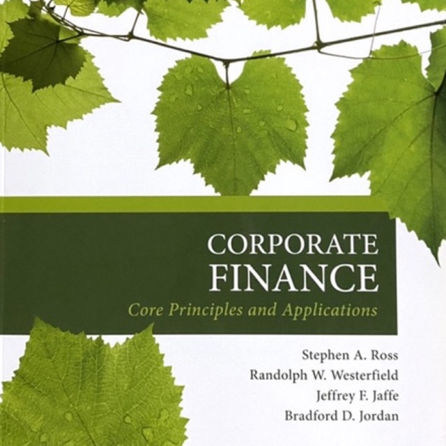 Corporate Finance Core Principles And Applications | Shopee Thailand