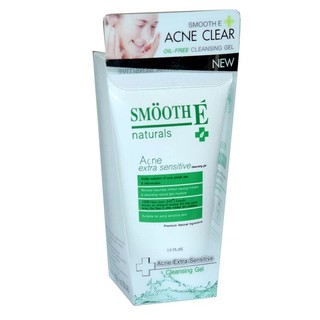 Smooth E Natural Acne Extra Sensitive Cleansing Gel ปริมาณสุทธิ 4 oz.