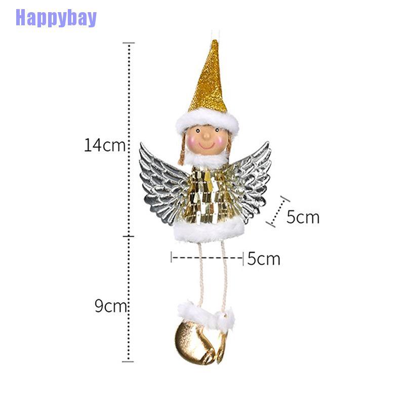 Happybay Christmas Doll Winged Angel Pendant Gifts Hanging Decor House Ornament