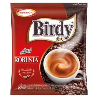 กาแฟ เบอร์ดี้ Birdy มี 3รส Robusta , Espresso , Super creamy 3in1 27ซอง