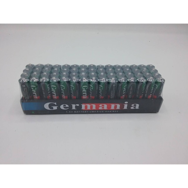 ถ่านGermania AAAถ่านรีโมท แบบแพ๊ค60ก้อนมี30คู่