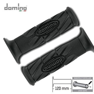 Domino Racing ปลอกแฮนด์โดมิโน่สีดำล้วน Black Parco Grip สำหรับรถมอเตอร์ไซค์สายสกูตเตอร์