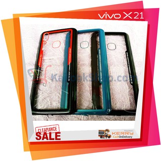 Luxury TPU Acrylic Transparent Cover Case # VIVO X21