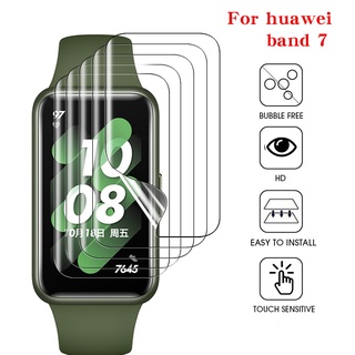 1 ชิ้น ฟิล์มใส นิ่ม สําหรับ Huawei Band 7 Band7 ป้องกันหน้าจอ สายรัดข้อมืออัจฉริยะ ฟิล์มป้องกัน ไม่ใช่กระจกบน Huawei Band 7