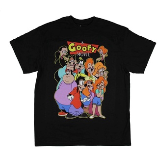 เสื้อยืดโอเวอร์ไซส์ใหม่สไตล์ขายร้อน Mad Engine Goofy Movie Cast Group Adult T-ShirtS-3XL