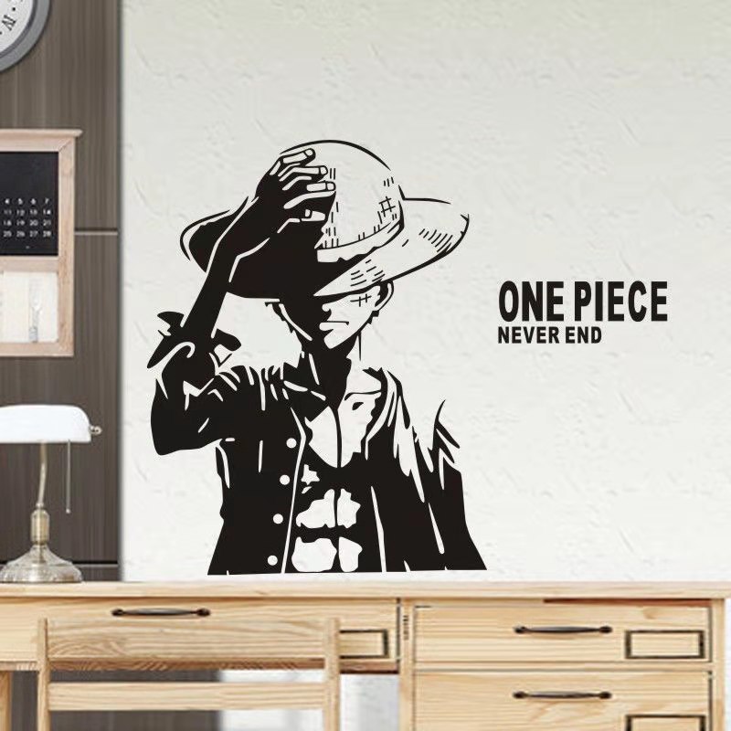 Cartoon Anime ONE PIECE Monkey D. Luffy  Wall Sticker Car Sticker Decorative Sticker Anime Waterproo