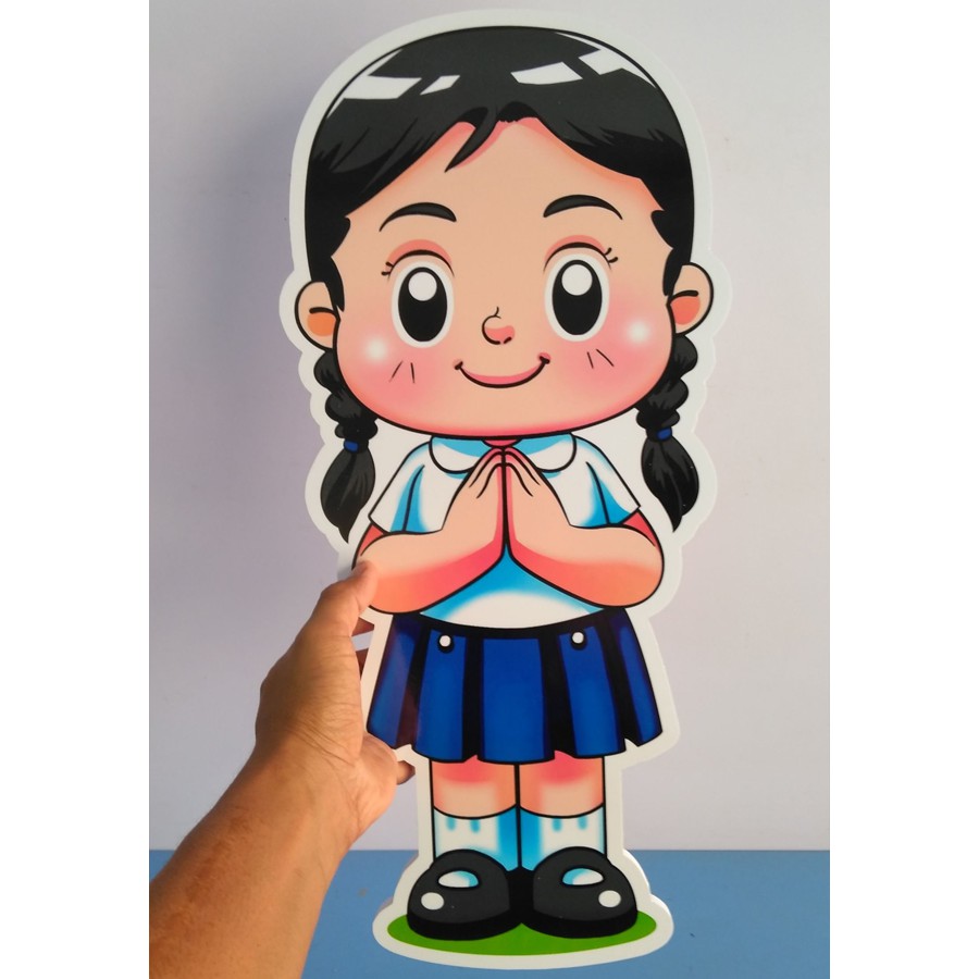ตัวการ์ตูน เด็กนักเรียนสวัสดี ยินดีต้อนรับ ทำป้ายต้อนรับโรงเรียน ป้ายยินดีต้อนรับ จุดเช็คอินโรงเรียน ราคา ถูกที่สุด ดีลบีเคเค แกลเลอรีภาพที่ 3
