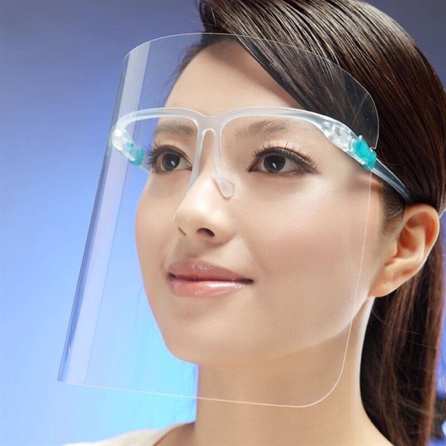 SY *พร้อมส่ง* Faceshield หน้ากากคลุมหน้า ช่วยป้องกันละอองฝอย แบบแว่นใส แว่นตาหน้ากาก Face shield เฟสชิว