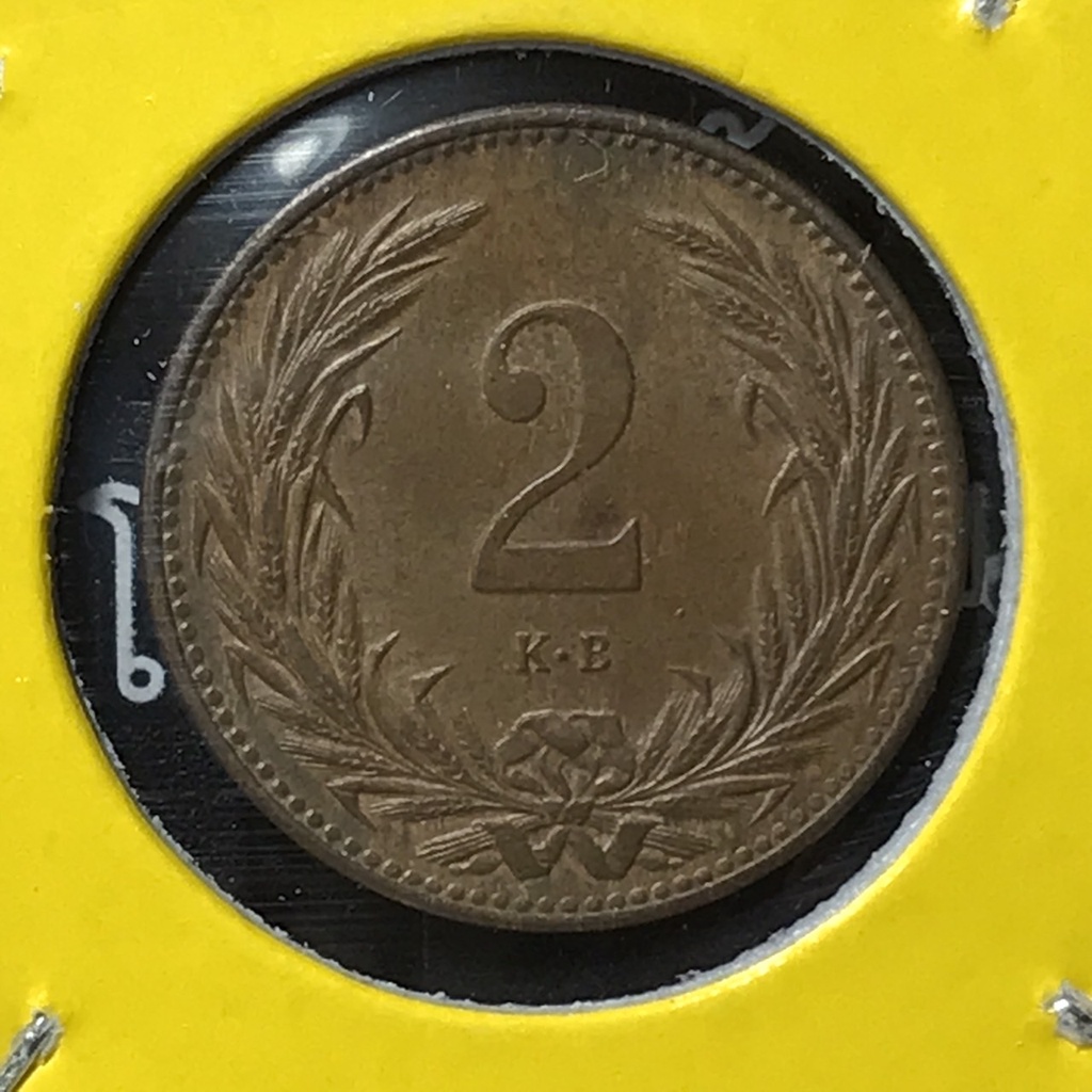 Special Lot No.60551 ปี1895 ฮังการี 2 Filler เหรียญสะสม เหรียญต่างประเทศ  เหรียญเก่า หายาก ราคาถูก - Chakarin5972 - Thaipick