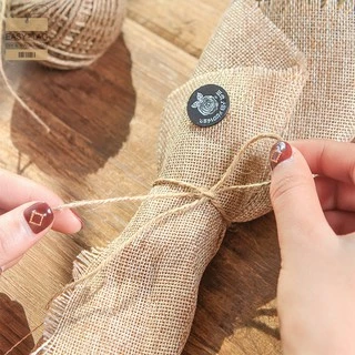 เชือกปอ/ป่าน ความยาวประมาณ 100 เมตร ขนาดประมาณ 2 mm สำหรับผูกกล่องของขวัญ-ของชำร่วย/กล่องพัสดุ