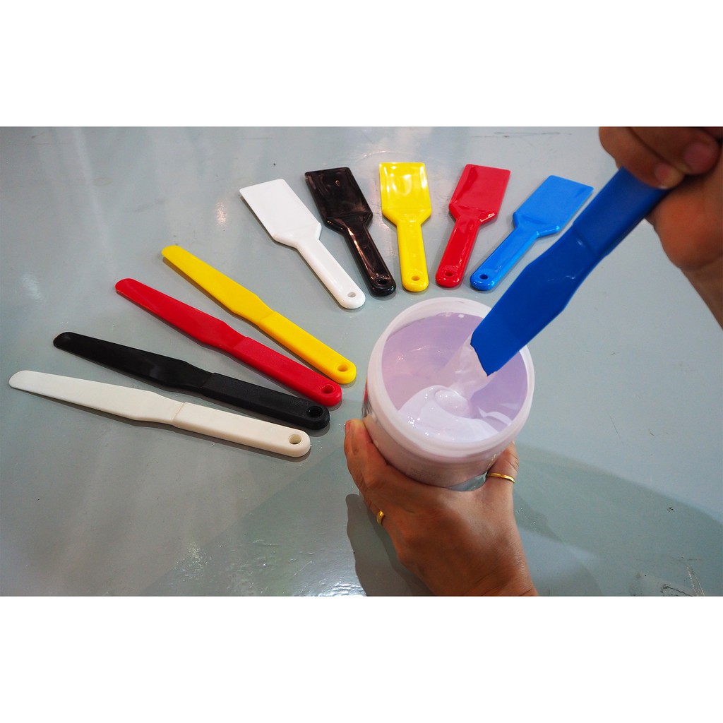 ที่คนสีพลาสติก (แพ็ค2ชิ้น) คละสี ที่ตักสี พายตักสี พายกวนสี พายพลาสติก ราคา ถูกที่สุด ดีลบีเคเค แกลเลอรีภาพที่ 2