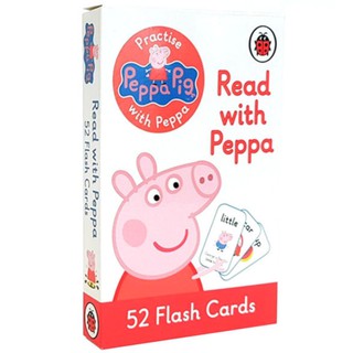 Peppa Pig - Read with Peppa - 52 flash cards ของเล่นเสริมพัฒนาการ แฟรชการ์ดคำศัพท์