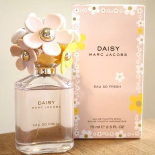 【ของแท้ 💯% 】⚡️ส่งฟรี 🚚 น้ำหอม Marc Jacobs Daisy Eau So Fresh EDT 75 ml. *กล่องขาย*