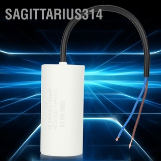 Sagittarius314 CBB60 Run Capacitor with Wire Lead 250V AC 100uF 50/60Hz for Motor Air Compressor