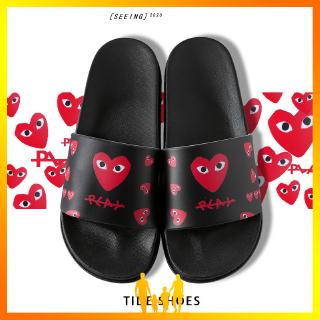 2020 new heart-shaped original fashion wear non-slip soft bottom slippers รองเท้าแตะ