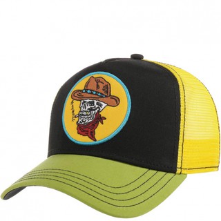 หมวก STETSON SKULL COWBOY TRUCKER CAP BLACK/YELLOW ของใหม่ แท้ 100% ****PTC-MART***