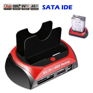 แท่นวาง USB 3.0,2.0 HDD Docking Station One Touch Backup สำหรับ 2.5" 3.5" SATA IDE Hard Disk Drive รองรับ usb 3.0