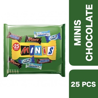 Mixed Minis Chocolate 25 PCS (Green Pouch) 500g ++ ช็อกโกแลตมินิมิกซ์ 25 ชิ้น (ถุงเขียว) 500 กรัม